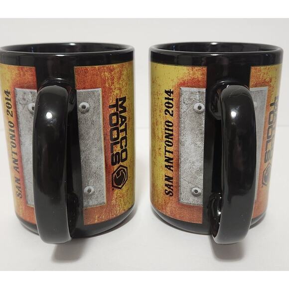 Matco Tools Fully Charged San Antonio 2014 Coffee Cups Mugs Set Of 2 Multicolor - Picture 7 of 8